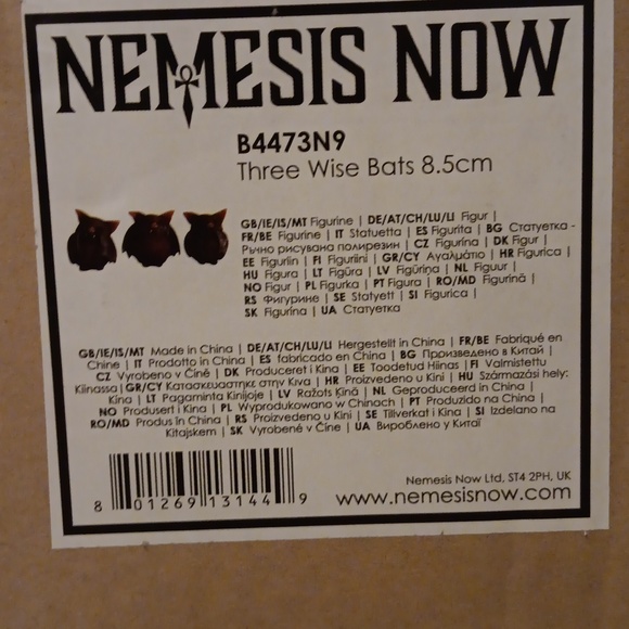 Three Wise Bats Figurines - Picture 5 of 5